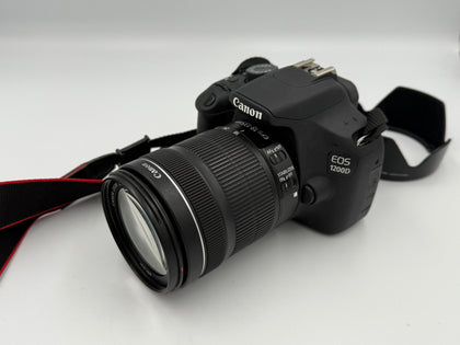 canon eos 1200d camera, canon ef-s lens 18-135mm 1:3.5-5.6 IS STM