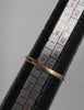 9ct Yellow Gold Ring With Clear And Black Stones - 1.49G - Size O - Hallmarked