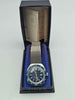 Timex Marlin 1970s Calendar Dive Watch – Manual Wind – Blue Dial – Steel Bracelet – Original Box