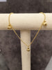 9ct Yellow Gold 3 Heart Charm Belcher Bracelet