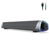 SOULION R30 Computer Speakers, USB Powered Small PC Speakers, Colorful RGB Lights with Switch Button, Surround Sound Portable Computer Sound Bar