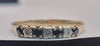 9Ct - Beautiful Yellow Gold No 1 Mum Ring With Clear And Black stone - 1.45g - size P - Hallmarked