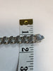 925 Silver Curb Bracelet - 9" - 64.5g