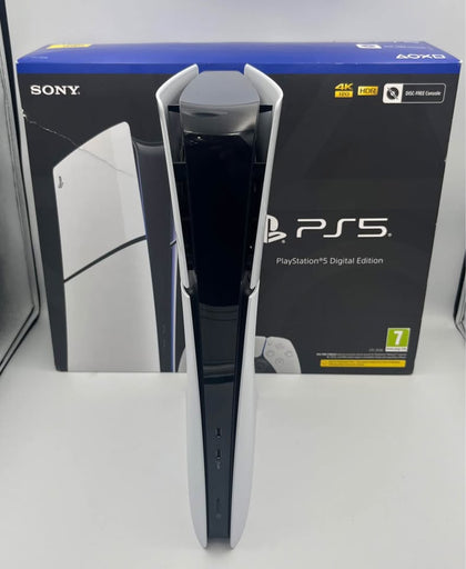 SONY PLAYSTATION 5 SLIM DIGITAL EDITION, 1TB, WHITE, WITH WHITE DUAL SENSE PAD, BOXED