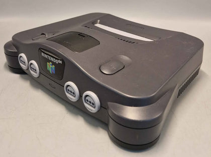 Japanese Nintendo 64 Console, Black, Unboxed with leads and one controller