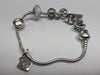 Silver Pandora Charm Bracelet With 7 Charms