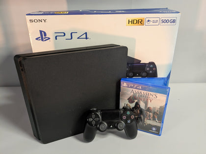 PS4 Slim Console 500GB Assassins Creed Unity Package Boxed