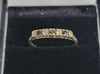 9ct Yellow Gold I Love You Ring With Clear And Black Stones - 1.34G - Size P. Hallmarked