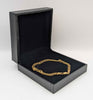 375 HALLMARKED 9CT, YELLOW GOLD, FRANCO BRACELET, 8" 3.05g, BOXED