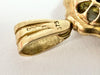 9ct yellow gold garnet stone doll pendant