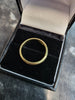 18ct Narrow Yellow Gold Band Ring - Size N - 3.82g