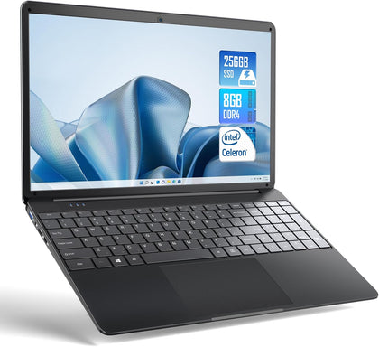 **Spares or Repairs** SGIN 15.6 Inch Laptop Windows 11 8GB RAM 256GB SSD Celeron J410S, PC Notebook