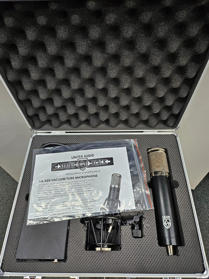 Lauten Audio Black LA-320 Tube Condenser Microphone.