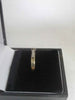 18 carat gold, HALLMARKED AND TESTED ,  moissanite ladies ring, size L - 3.2 Grams. Hallmarked and tested, Box included