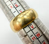 18ct yellow gold wedding band ring size T 1/2