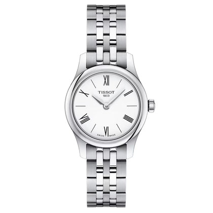 Tissot T-Classic Tradition 25mm Stainless Steel Bracelet Ladies Watch ***Boxed With Book & Card***