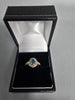 9CT Gold Ring With Blue Stone Size N 2.1G 375