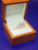 9CT Yellow Gold & Moissanite Trilogy Ring - Size S - 2.9g