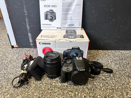 Canon EOS 100d Camera & 18 - 55mm Lens