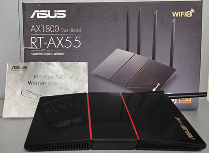 Asus RT-AX55 Wi-Fi 6 AX1800 Dual-band Mesh Wi-Fi system Router ***Boxed***