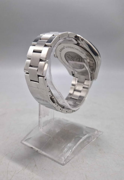 Rado Hyperchrome 45mm Quartz Gents Watch - With Date - Steel Bracelet - Boxed With Stamped Card