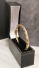 9ct Yellow Gold Ladies Hinged Bangle 63.5mm inside diameter -4-5mm width
