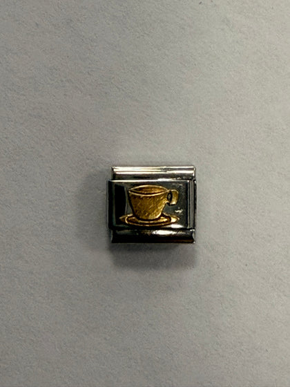 Nomination Classic Gold Coffee Cup Charm