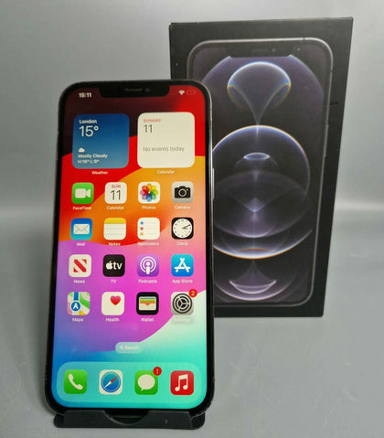 Apple iPhone 12 pro max, 128GB, GREY, UNLOCKED, BOXED, (Generic screen & 81% Battery health)
