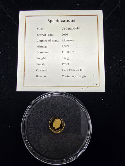 24ct Gold Coin 0.5G 999