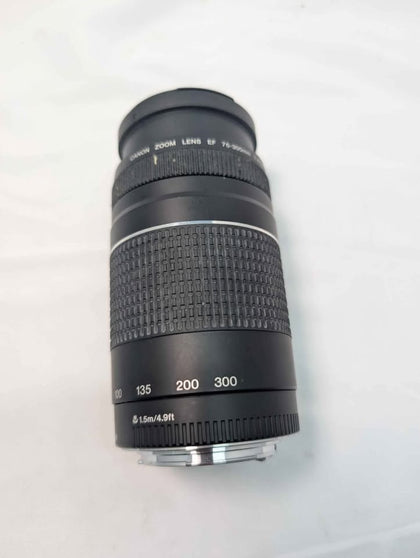 Canon EF 75-300MM 1:4-5.6 III Zoom Lens - Red Dot - Black - Unboxed