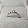 9ct White Gold Diamond Ring size n 1/2