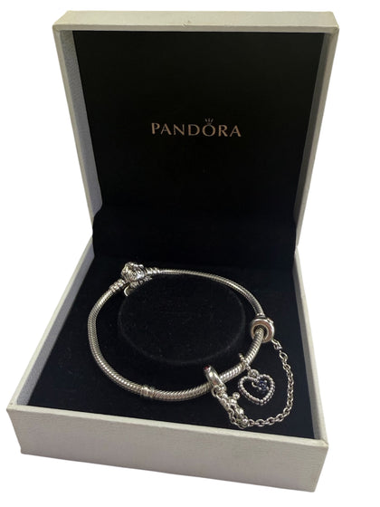MINNIE MOUSE PANDORA CHARM BRACELET WITH 2X CHARMS