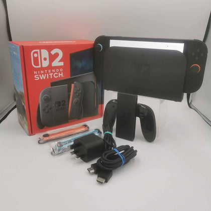 Switch 2 Console, 256GB, Black Joycons (No Mario Kart World Code Included), Boxed