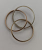 9CT 375 HALLMARKED, YELLOW GOLD/ROSE GOLD/WHITE GOLD, TRI RING, SIZE:T/9.5, 5,4G