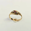 18ct Yellow Gold three stone ring size K