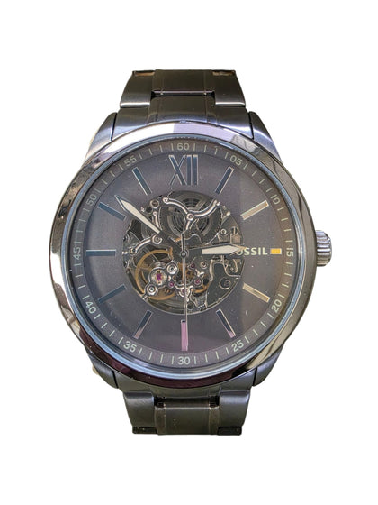 Fossil 48mm Automatic Gun Metal Watch BQ2384