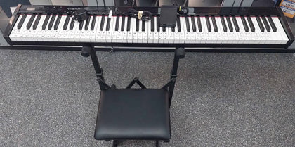 * collection only * Visionkey 100 portable keyboard with Stand & chair
