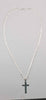 *BRAND NEW* 925 STERLING SILVER CHAIN MED WITH CROSS 22" 29.9G, BOXED