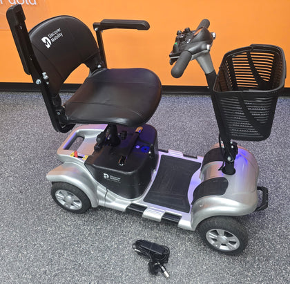 Discover Mobility Rider 4mph Portable Mobility Scooter with Splitting Function 12AH (Silver) **Collection Only**
