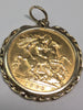 1908 HALF SOVEREIGN COIN WITH 9CT GOLD MOUNT PRESTON STORE