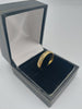 18K Solid Gold Lines Ring, 750 Hallmarked, 5.2Grams, Size: P, Box Included