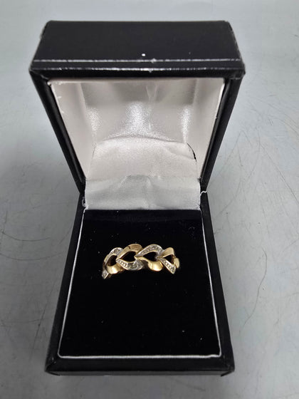 9ct GOLD RING 375 2.5G 18'' Size Q