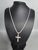 ***BRAND NEW*** 33.2G 925 SILVER CHAIN WITH CROSS PENDENT 24"