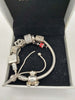 Pandora Bracelet with 7 charms hallmarked and tested ( Pandora ALE hallmarked) SEE DESCRIPTION
