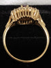 9ct Yellow Gold Ring with Clear & Purple Stones - Size N -  3.16g