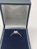 9ct white gold diamond solitaire ring 0.20ct size I