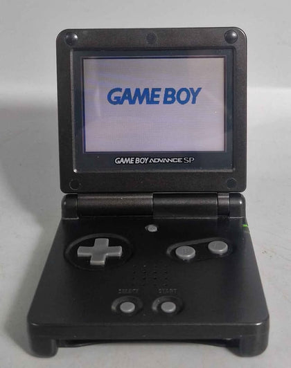 Game Boy Advance SP AGS-001 Console, Smooth Black, Unboxed 3rd party charger