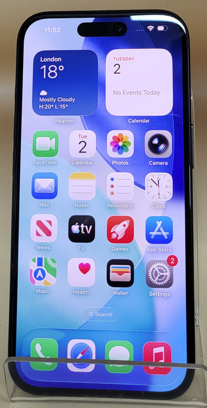 Apple iPhone 16 128GB Black, Unlocked BATTERY HEALTH 98%