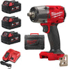 Milwaukee M18FMTIW2F12-503X) Mid Torque Impact Wrench 1/2 3x5Ah Batteries 881Nm
