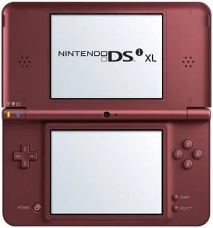 Nintendo DSi XL Wine Red Console & 3 games (1 Unboxed)